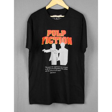 Pulp Fiction 低俗小說純棉短袖電影印花美式休閑正肩夏季男女T恤