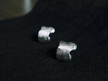 MU  中藥材Blooming系列  骨碎補耳環  925銀