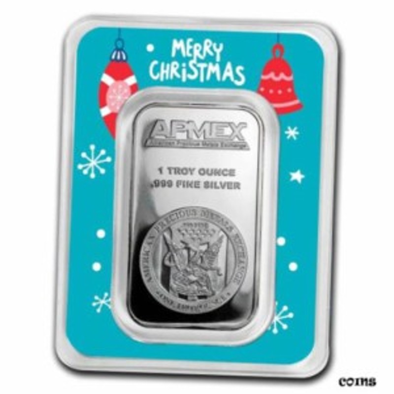 アンティークコイン 1 oz Silver Bar - APMEX (Merry Christmas