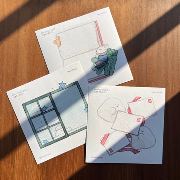 冬日暖暖 可書寫memo貼紙組