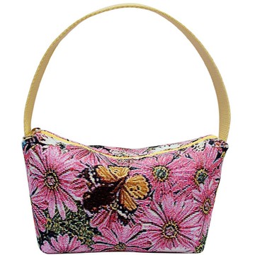 元寶手提包 手拿 / 防潑水 平織緹花 花蝶語