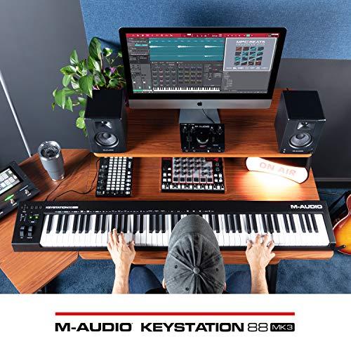 M-Audio 88鍵USB MIDIセミウェイト・キーボード バーチャルシンセ、DAWパラメーターコントロールが可能 Keystation 88MK