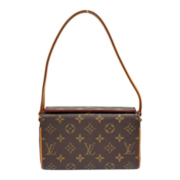 LOUIS VUITTON LV 路易威登 棕色 原花帆布 Recital 手提包 M51900 【二手名牌BRAND OFF】