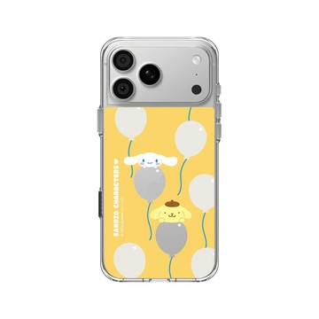 iPhone 18 Pro Max Clear Case（相機按鈕） 透明 - 三麗鷗-布丁狗＆大耳狗綜合圖 Mix Characters - 派對系列-派對氣球