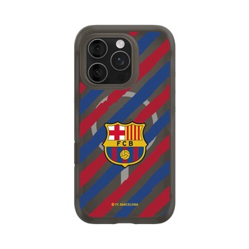iPhone 16 Pro AirX 本質黑 - FC Barcelona - Logo - Striped Background