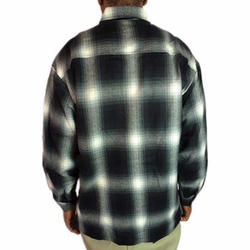 CALTOP キャルトップ ボタン チェックシャツ ブラック 黒 CALTOP キャルトップ ボタン チェックシャツ ブラック 黒