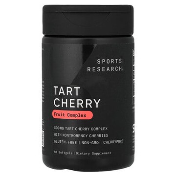 Sports Research, 酸櫻桃水果複合物，60 粒軟膠囊