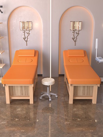 附發票/免運免稅 【舒適頭枕】實木美容床美容院專用美睫采耳紋繡床按摩理療床中醫推拿艾灸床 快速出貨 全館特惠PD0222