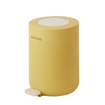 [家速配]好室喵同心圓緩降踏式垃圾桶(附內桶)-7L(顏色隨機出貨)