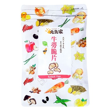 元氣家 牛蒡脆片 低溫烘焙 不添加色素、防腐劑  100g  1包