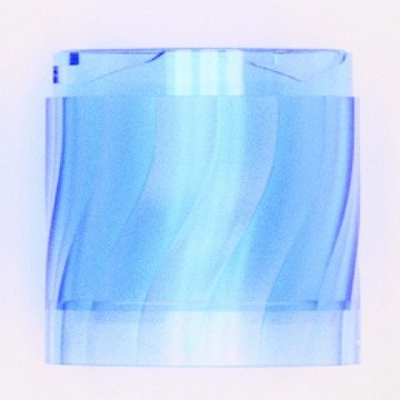 Wattle組件∣瓶身環節_左旋_透明湖水藍