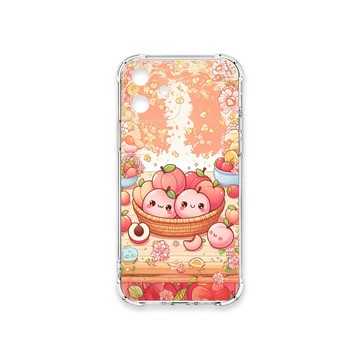 iPhone 12 mini 殼 TRON IPhone 12 MINI 2顆快樂的水蜜桃 四角防摔殼 手機殼
