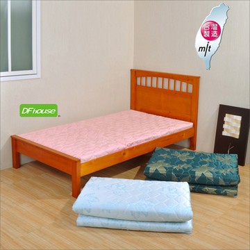 《DFhouse》黛爾夢3尺單人緹花布透氣床墊-3色