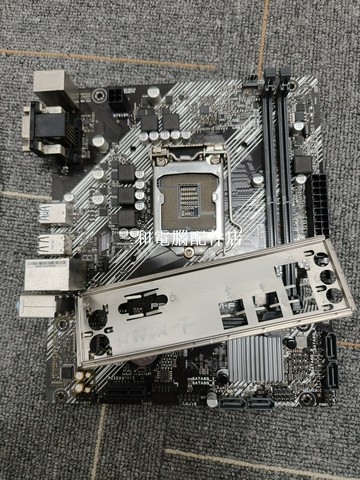 華碩PRIME H410M-F 主板 成色好 實物如圖 擔板接口全配備 家用電腦裝機必备【三和電腦配件店】