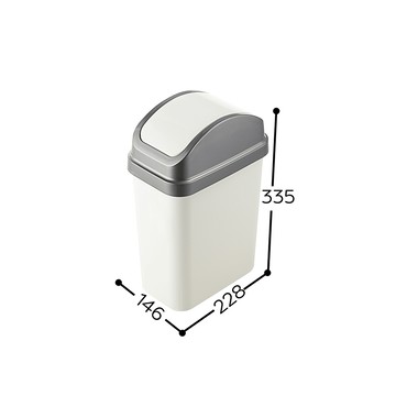 [家速配]天使附蓋垃圾桶6L