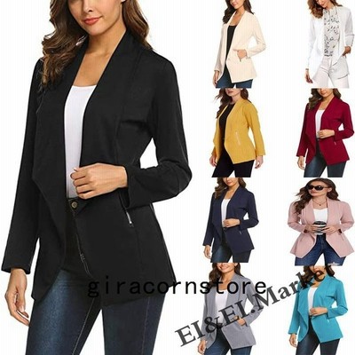ジャケット レディース スーツジャケット おしゃれ 秋 春 40代 50代 無地ジャケット きれいめ Ol 冬 オフィス カジュアル 安い ベージュ 白 黒 卒業式 通販 Lineポイント最大get Lineショッピング