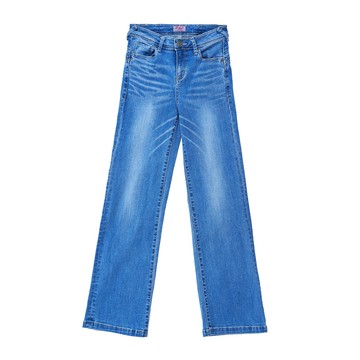 5th STREET｜女裝｜修身彈力寬褲｜石洗藍