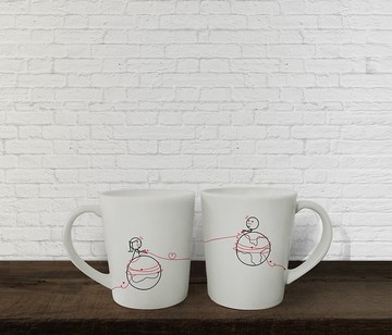 我們永遠繫在一起 咖啡杯/馬克杯對杯組 | HUMAN TOUCH