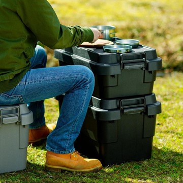 二代多功能環保耐重收納箱 50S(矮) 黑色