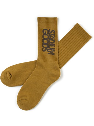 STADIUM GOODS® - logo "Mocha" crew socks - unisex - Cotton - L - Brown