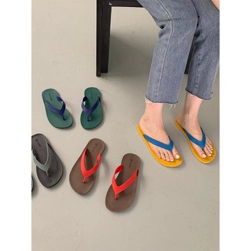 泰國YAMUU夏季情侶人字拖女舒適防滑網紅涼拖鞋男女夾腳沙灘鞋