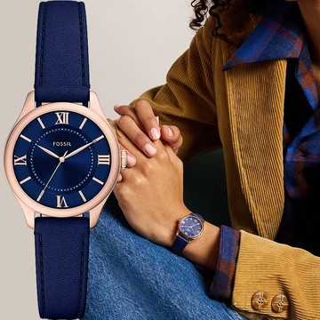 FOSSIL Gilmore 簡約羅馬大三針女錶-28mm ES5424