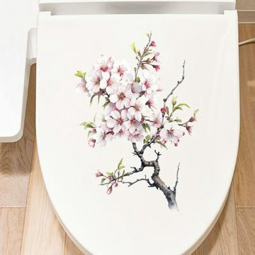 【MR.ZAKKA】創意萬用裝飾貼紙-植物主題 中國風枝葉花朵 D款 居家節慶布置 DIY可移式壁貼 無痕壁貼 牆貼