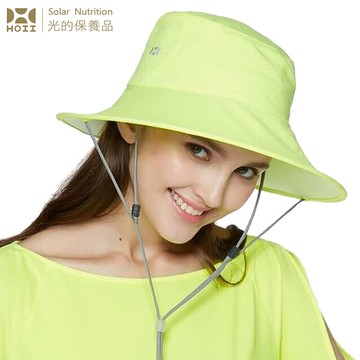 【后益 HOII】UPF50+抗UV防曬涼感先進光學機能布-圓筒帽   ★黃光