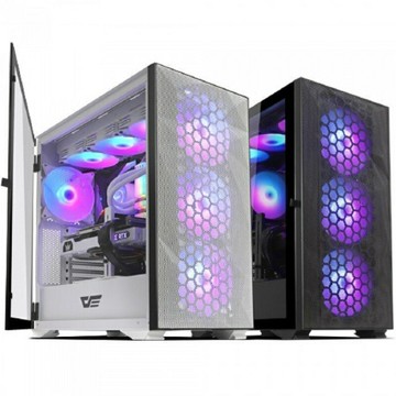 【享最高折300】darkFlash大飛 DLX21 Mesh E-ATX機殼 黑/DF01-0044白/DF01-0045