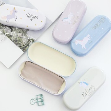 2個裝 小清新眼鏡盒可愛便攜簡約收納盒