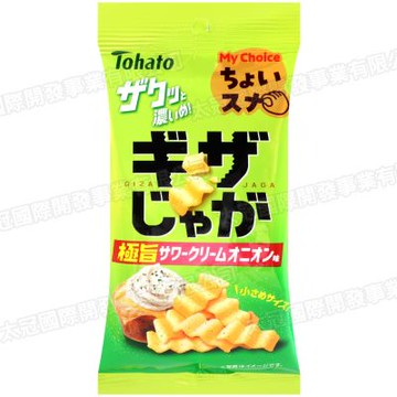Tohato東鳩 波浪洋芋片-酸奶油洋蔥風味 37g