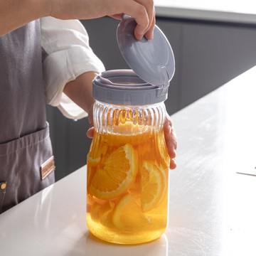 密封罐食品級玻璃罐泡菜咸菜腌菜腌制罐廚房五谷雜糧收納儲物瓶子