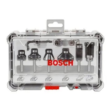 BOSCH 博世 台灣公司貨 直溝修邊刀套裝組 2.607.017.465 6mm  1組