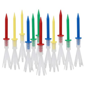 10支裝 70/83mm高爾夫球釘 無阻力耐打耐用雙層球TEE優質塑料球托