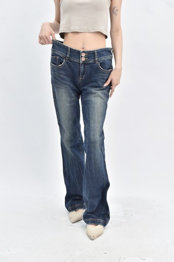 (XL) lee cooper 牛仔刷色低腰藍色長褲