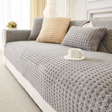 加厚毛絨沙發墊秋冬季坐墊防滑沙發套罩2025新款墊子高級感蓋布巾