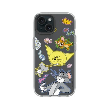iPhone 15 Clear 透明 - 湯姆貓與傑利鼠 Tom and Jerry - 塗鴉款