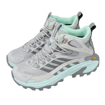 登山鞋 Moab Speed 2 Mid GTX 女鞋 灰 藍 防水 中筒 戶外 ML00004911