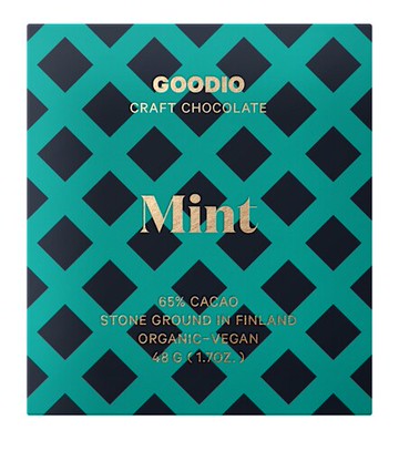 Goodio Craft Chocolate 65% Mint 1.7 oz Each / Pack of 15