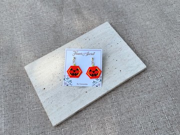 240632 miyuki 串珠 耳環 萬聖節限定