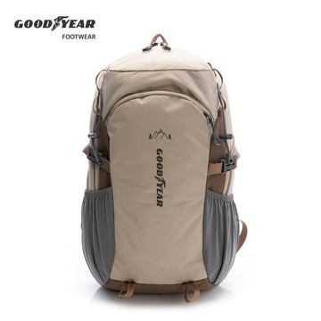 【GOODYEAR 固特異】輕量戶外登山包/男女 透氣 減壓 耐磨 久背耐用 棕 GACB63004)