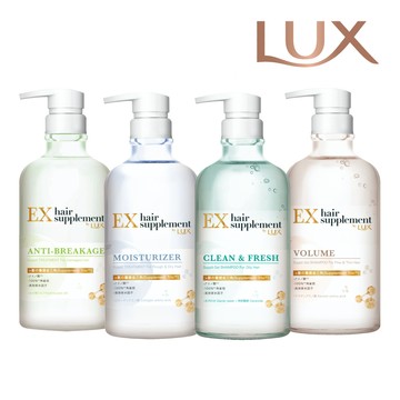 【蝦皮直營】LUX麗仕 髮的補給 胺基酸洗髮精/潤髮乳450g 四款任選 角蛋白 膠原蛋白 冰河水