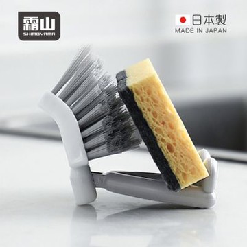 日本霜山 日本製多功能可立式V型刷頭縫隙清潔刷