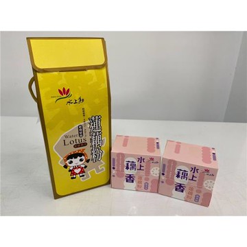【水上鄉農會】Ａ蓮藕粉Q版 450g*1盒+Ｂ蓮藕粉隨身包 (6公克*12包入)單盒*2盒(A+B一組)