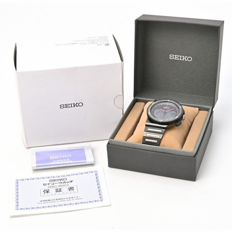 新入荷 SEIKO × GIUGIARO DESIGN セイコー × ジウジアーロデザイン On-Time別注 ドライビング クロノグラフ クオーツ  SCED031 【中古】 | LINEブランドカタログ