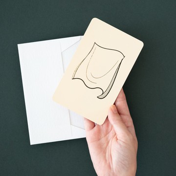 訊息卡 Home 系列 布料 附信封