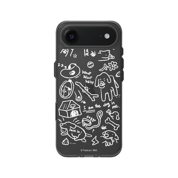 iPhone Air Clear (相機按鈕) 酷墨灰 - 小貓貓們 Little Cattos - The Dog in me (White)