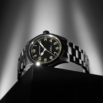 Hamilton 漢米爾頓 卡其陸戰系列 星際效應 十周年 Murph 墨菲機械錶-38mm H70405130