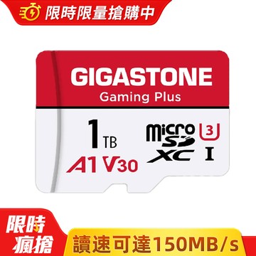 Gigastone 立達 Gaming Plus microSDXC UHS-Ⅰ U3 1TB遊戲專用記憶卡(1T A1V30)