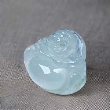 冰種翡翠彌勒佛 | 天然緬甸玉翡翠A貨 | 送禮